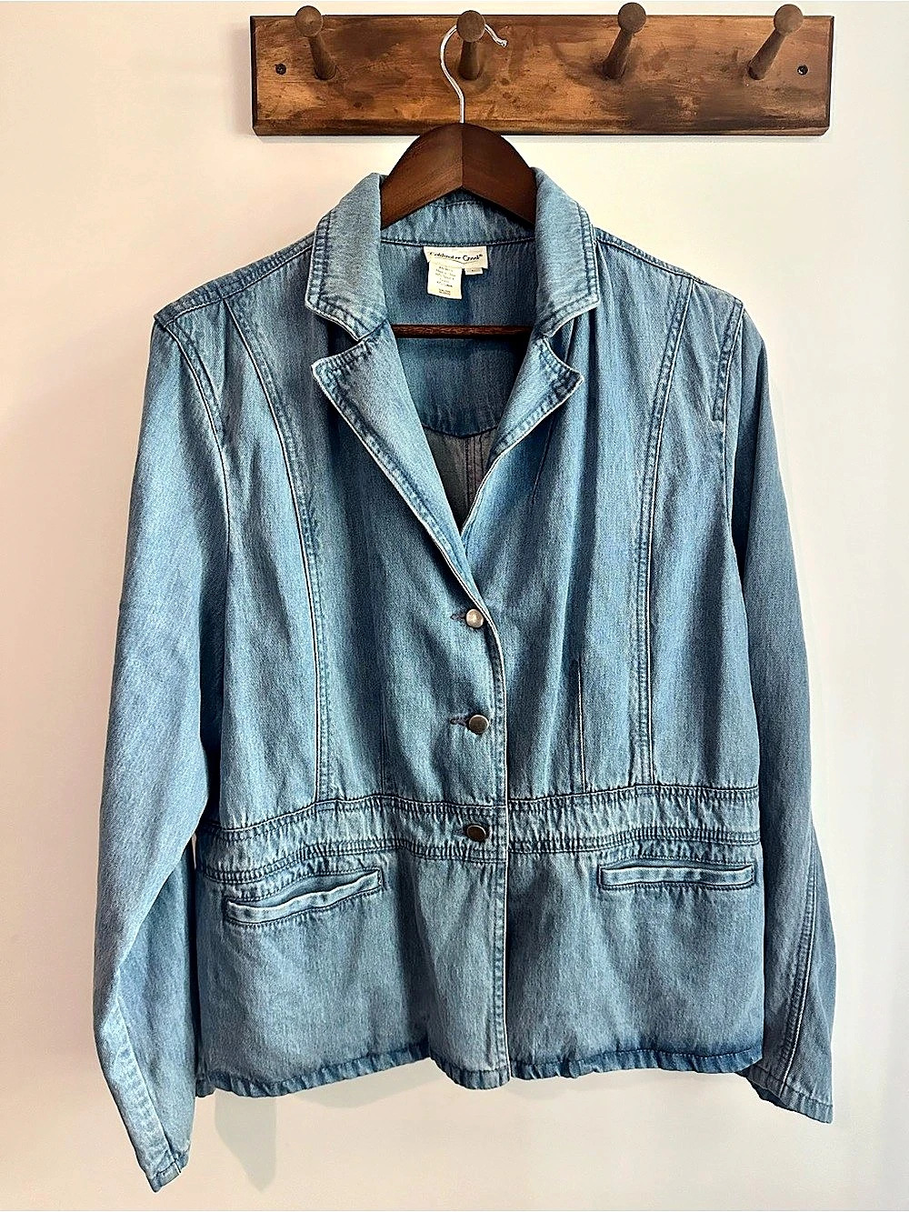 Coldwater Creek Denim Jacket Blue Large Like New
